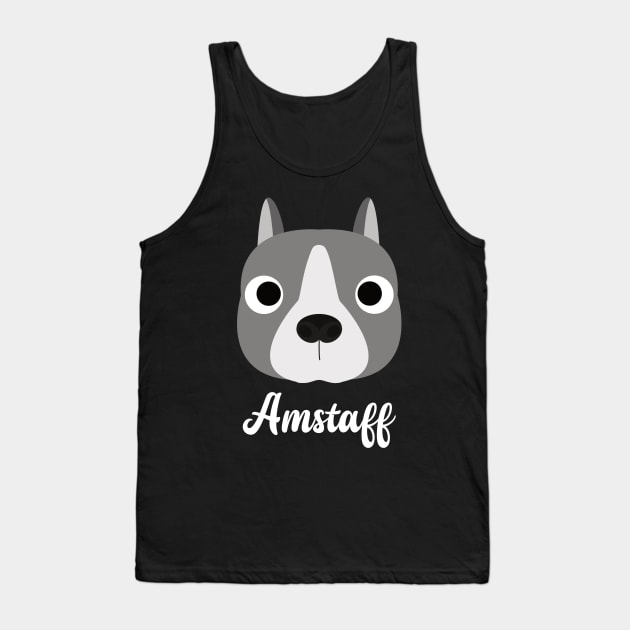 Amstaff - American Staffordshire Terrier Tank Top by DoggyStyles